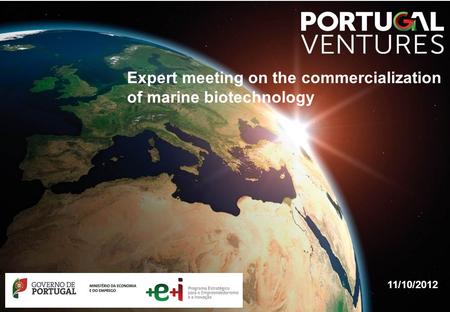 11/10/2012 Expert meeting on the commercialization of marine biotechnology.