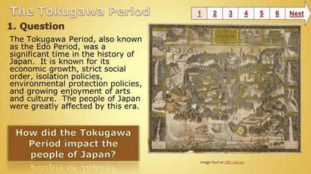 How did the Tokugawa Period impact the people of Japan?