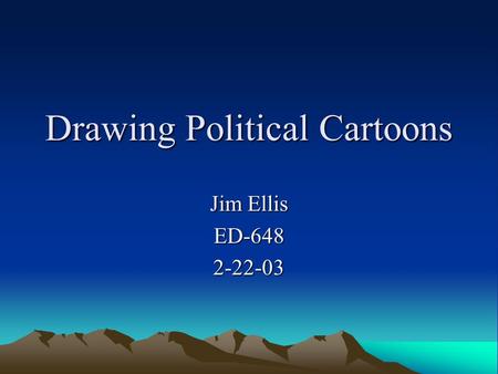 Drawing Political Cartoons Jim Ellis ED-6482-22-03.