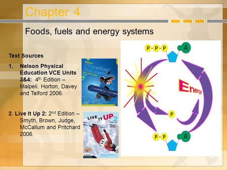 Chapter 4 Foods, fuels and energy systems Text Sources
