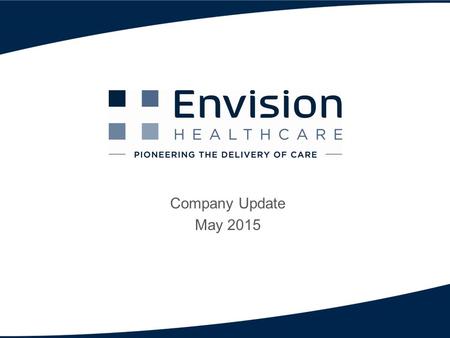 Company Update May 2015.