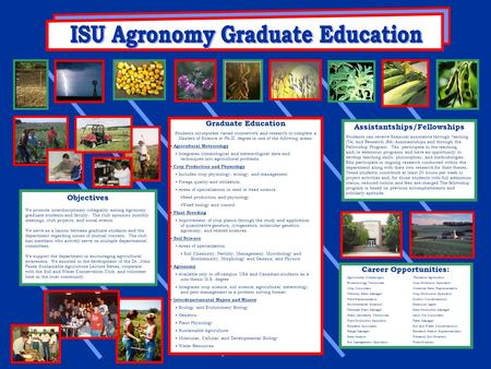 Objectives We promote interdisciplinary collegiality among Agronomy graduate students and faculty. The club sponsors monthly meetings, club projects, and.