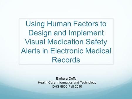 Health Care Informatics and Technology