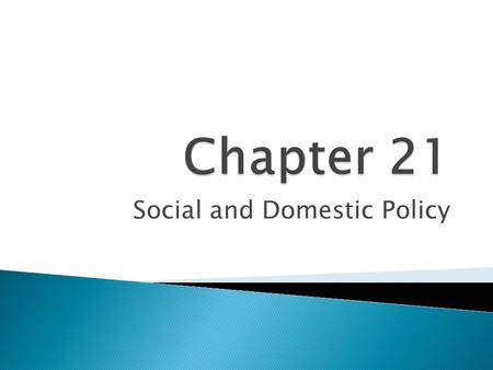 Social and Domestic Policy. Business and Labor Policy.