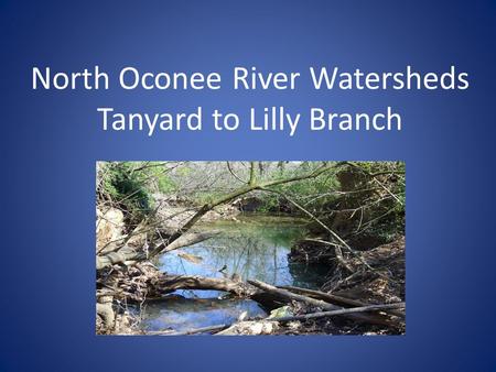 North Oconee River Watersheds Tanyard to Lilly Branch.