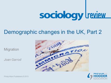 Demographic changes in the UK, Part 2