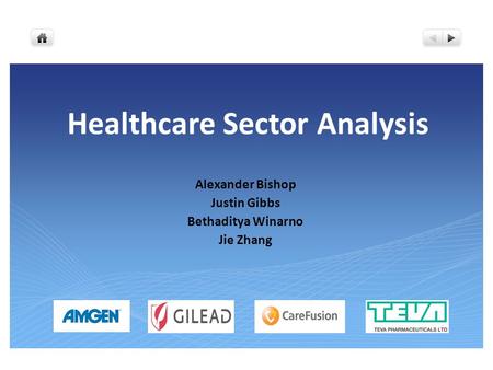 Healthcare Sector Analysis Alexander Bishop Justin Gibbs Bethaditya Winarno Jie Zhang.