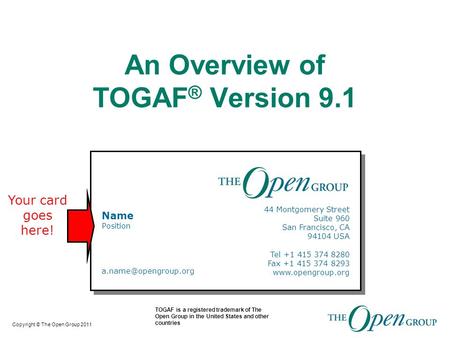 An Overview of TOGAF® Version 9.1