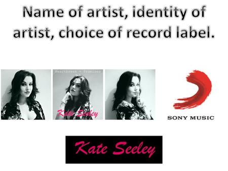 `We chose the name ‘Kate Seeley’ because we wanted a name that sounded like a real name but was still catchy and that would be rememberable. We thought.