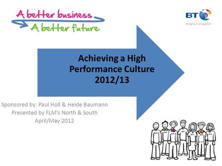 Sponsored by: Paul Holl & Heide Baumann Presented by FLM’s North & South April/May 2012 Achieving a High Performance Culture 2012/13.