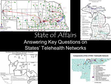 State of Affairs Answering Key Questions on States’ Telehealth Networks.