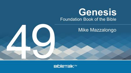 Foundation Book of the Bible Mike Mazzalongo Genesis 4 9.