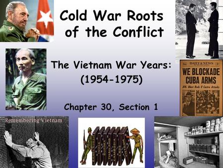Cold War Roots of the Conflict