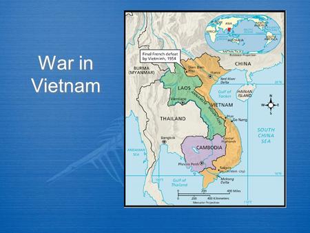 War in Vietnam. Background  Like Korea, Vietnam was split up into two sections after WWII  North Vietnam, led by Ho Chi Minh, was communist  South.