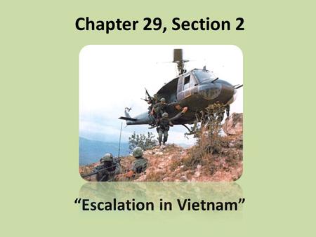 “Escalation in Vietnam”