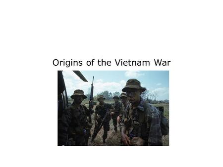 Origins of the Vietnam War