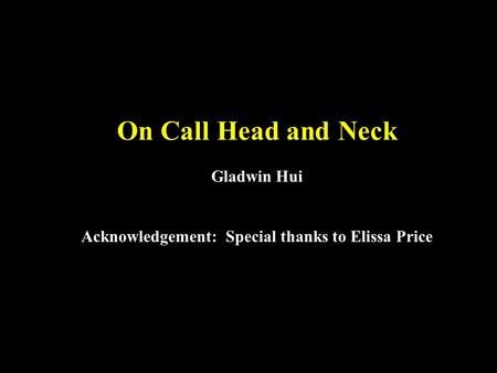 CT Head and Neck Emergency Requests from Emerg or ENT