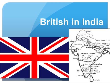 British in India.