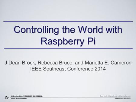 Controlling the World with Raspberry Pi