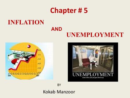 INFLATION BY Kokab Manzoor AND UNEMPLOYMENT Chapter # 5.