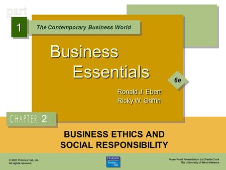 BUSINESS ETHICS AND SOCIAL RESPONSIBILITY