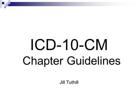 ICD-10-CM Chapter Guidelines