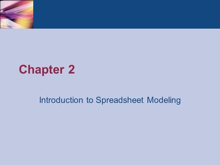 Introduction to Spreadsheet Modeling