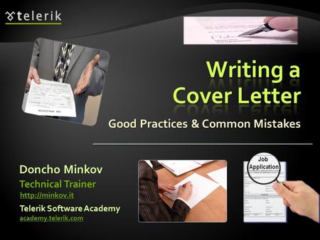 Good Practices & Common Mistakes Doncho Minkov Telerik Software Academy academy.telerik.com Technical Trainer