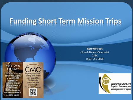 Funding Short Term Mission Trips