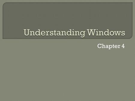 Chapter 4.  NT came with a new way to organize hard drives and files, called the NT File System (NTFS). Before NTFS, all versions of Windows used an.