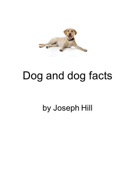 Dog and dog facts by Joseph Hill.