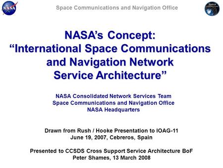 “International Space Communications and Navigation Network