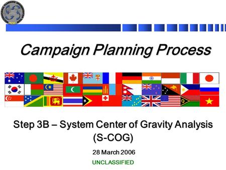 Campaign Planning Process Step 3B – System Center of Gravity Analysis