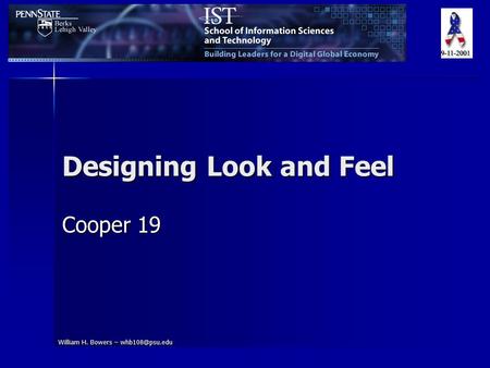 William H. Bowers – Designing Look and Feel Cooper 19.