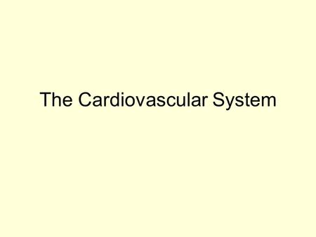 The Cardiovascular System. Mid Session Quiz -25% Next week Will be on WebCT From 5pm 21/8/07  5 pm 24/8/07 Multiple choice and matching Covers all lecture,