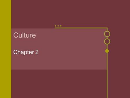Culture Chapter 2.
