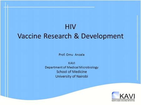 HIV Vaccine Research & Development