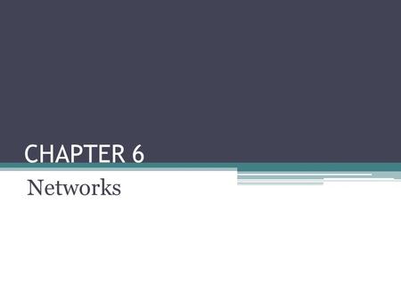 CHAPTER 6 Networks. 6.1 What Is a Computer Network? A computer network is a system that connects computers and other devices via communications media.