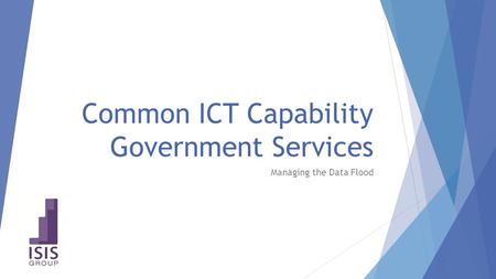 Common ICT Capability Government Services