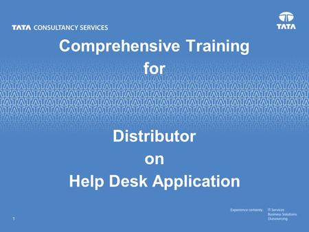 Comprehensive Training for Distributor on Help Desk Application