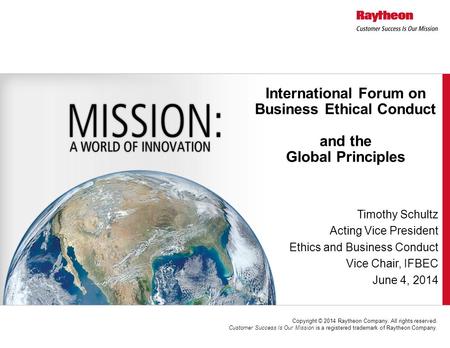 International Forum on Business Ethical Conduct