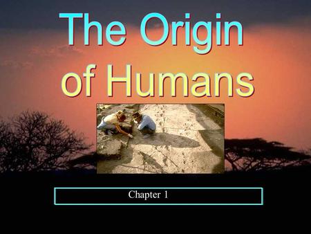 Chapter 1. Where did the first humans come from? It is believed that the earliest form of humans was found in East Africa by Louis and Mary Leakey in.