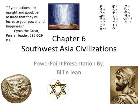 Chapter 6 Southwest Asia Civilizations