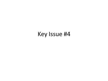 Key Issue #4.