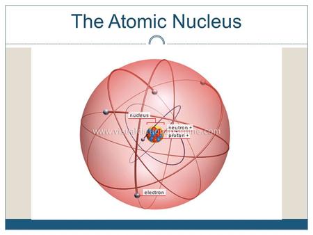 The Atomic Nucleus. Review…the nucleus The nucleus is composed of particles called nucleons..__ & __ Neutrons and protons have the same mass, with ___.