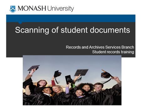 Scanning of student documents