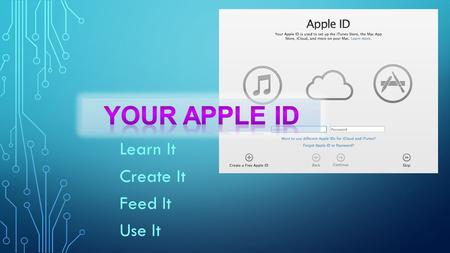 Learn It Create It Feed It Use It. APPLE ID Apple Developer Connection iWork Publishing Apple product registration Inventory iTunes Home Sharing.