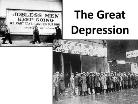 The Great Depression. Economy Appears Healthy By October 1929, stock values hit $87 billion Since 1914, wages had risen 40 percent Unemployment averaged.