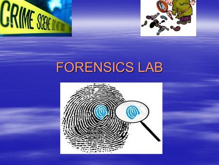 FORENSICS LAB.  Do now  Word of the day sentence  Prelab-  Read the background  Write  1.Objective  2.Materials  3.Precautions  Questions.