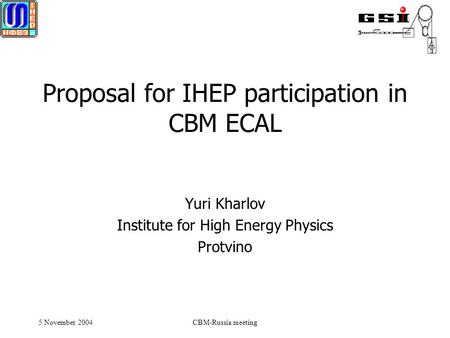 Proposal for IHEP participation in CBM ECAL